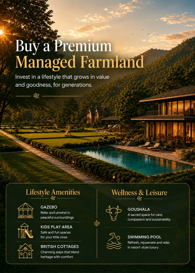 managed farmland near Bangalore
